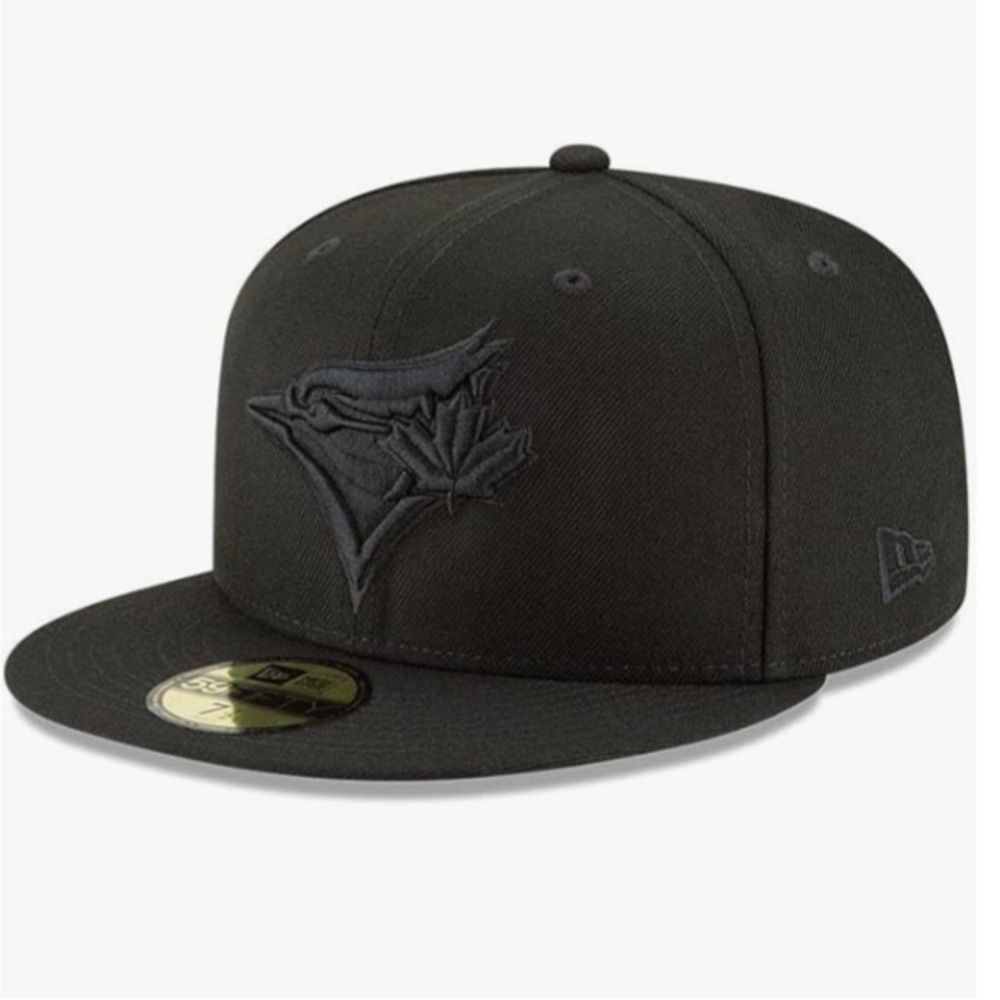 New Era Toronto Blue Jays 59FIFTY Blackout Fitted Hat 7 1/2